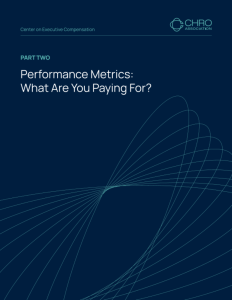 02 Performance Metrics What Are You Paying For